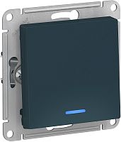 Выключатель с подсветкой без рамки Systeme Electric AtlasDesign 1-кл. изумруд картинка